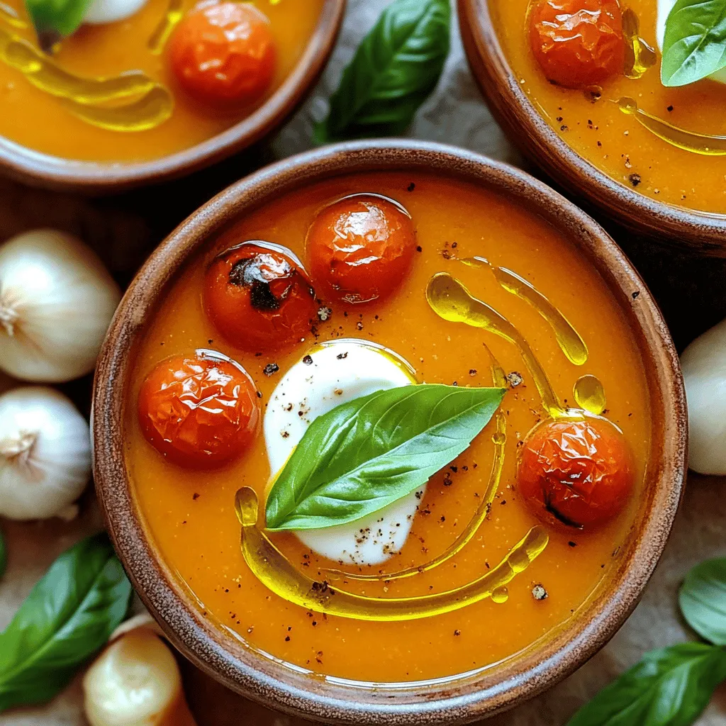 Roasted Tomato Basil Soup Simple and Flavorful Dish