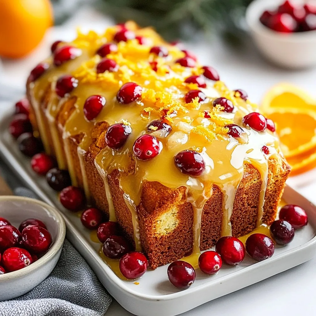 Orange Glazed Cranberry Bread Perfect for Any Occasion