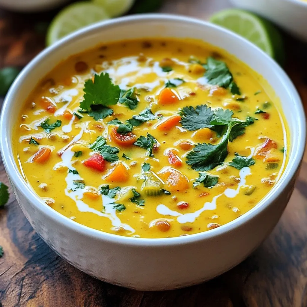Coconut Curry Lentil Soup Flavorful and Simple Recipe