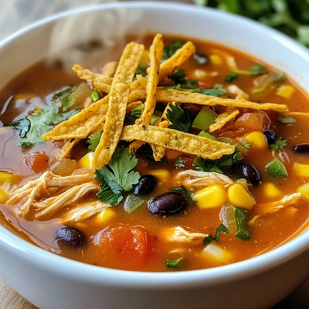 Instant Pot Chicken Tortilla Soup Quick and Easy Recipe