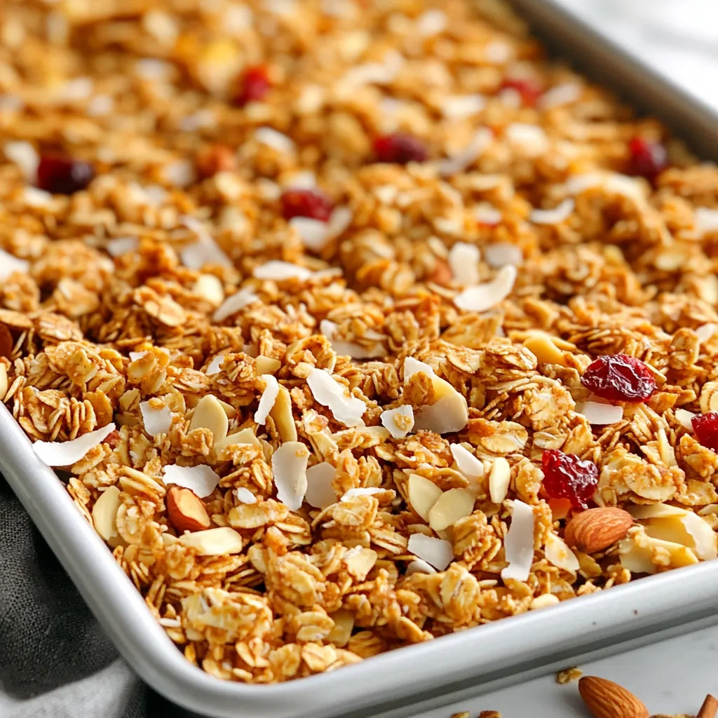 Coconut Almond Granola Crunchy and Nutritious Snack