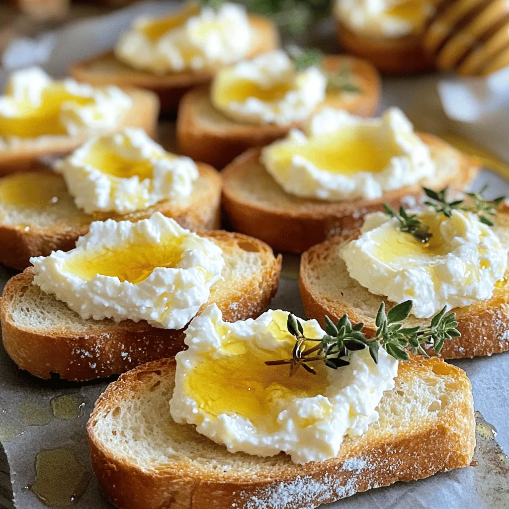 Whipped Feta Crostini with Hot Honey Delight