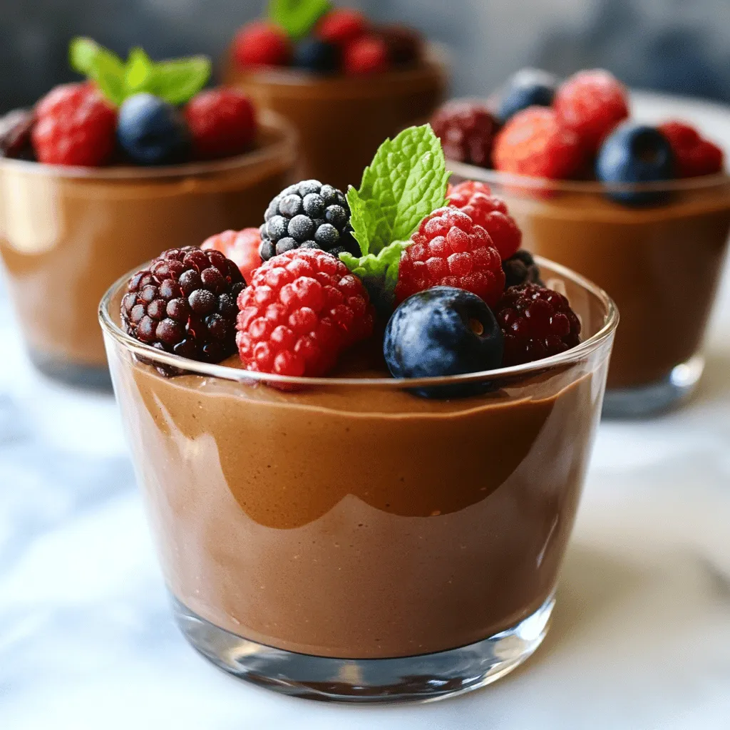 Vegan Chocolate Mousse Rich and Silky Dessert Delight