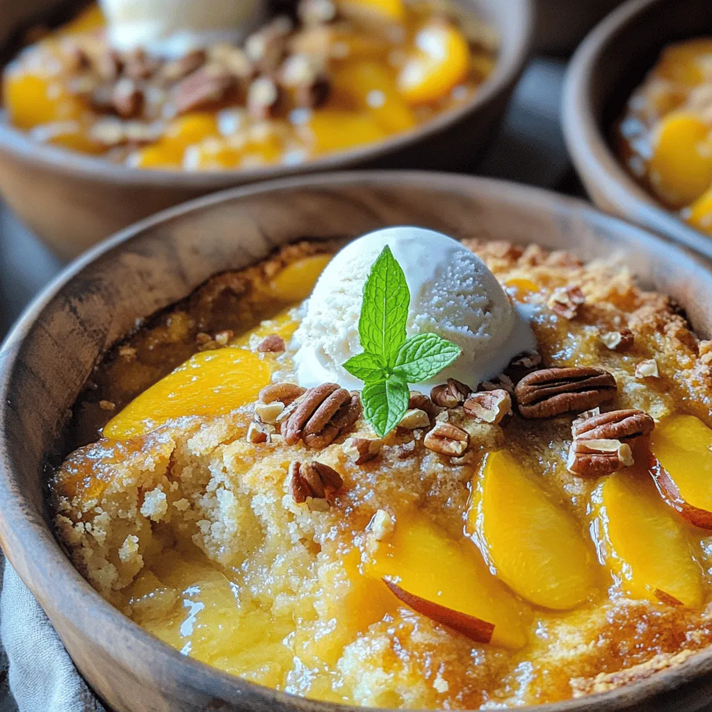 Peach Cobbler Dump Cake Easy and Tasty Dessert Tips