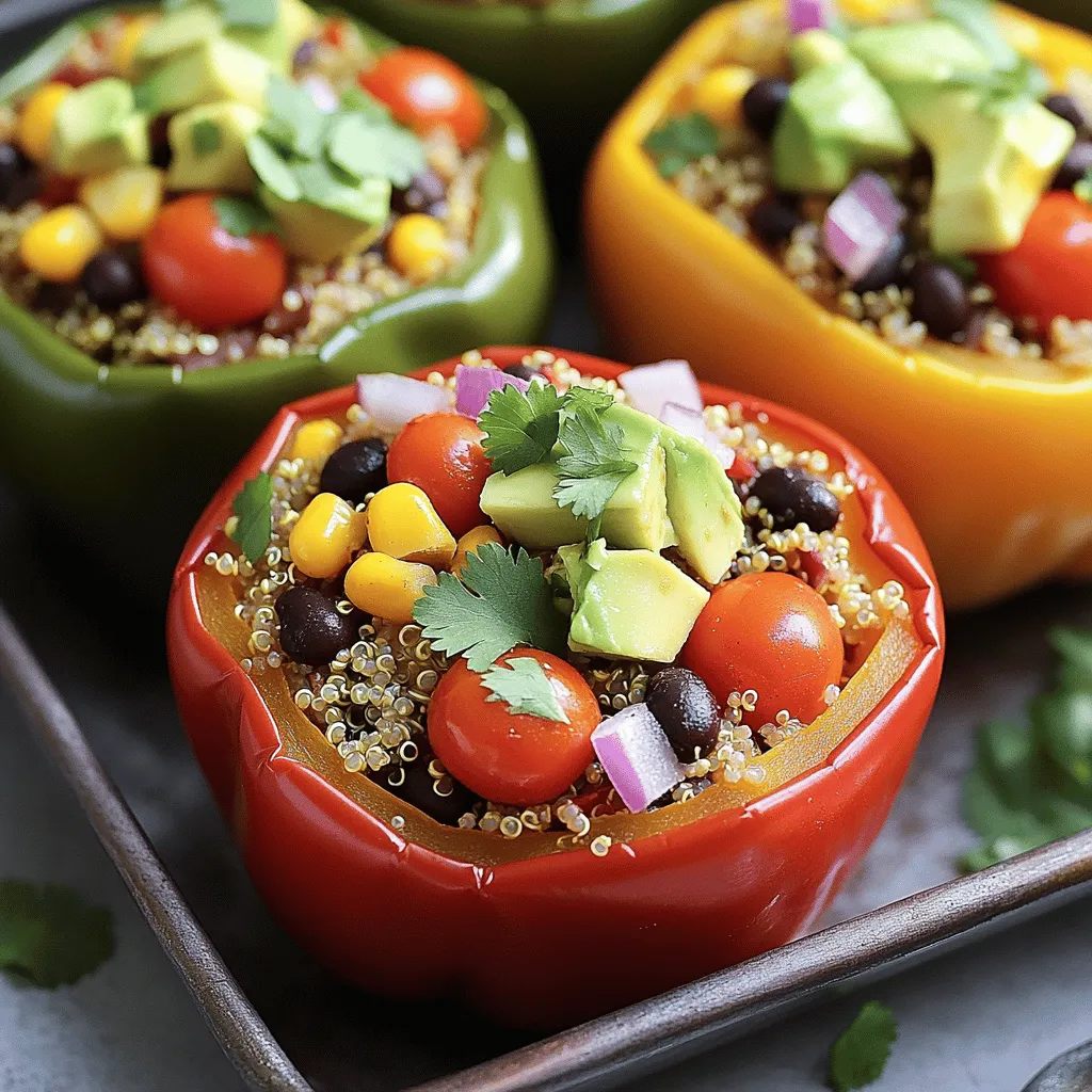 Stuffed Bell Peppers with Quinoa Flavorful Meal