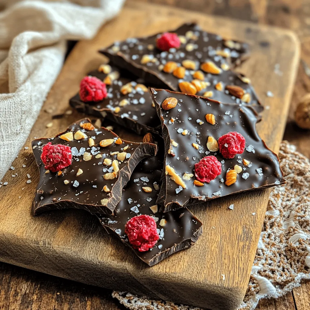 Dark Chocolate Raspberry Bark Irresistible Treat