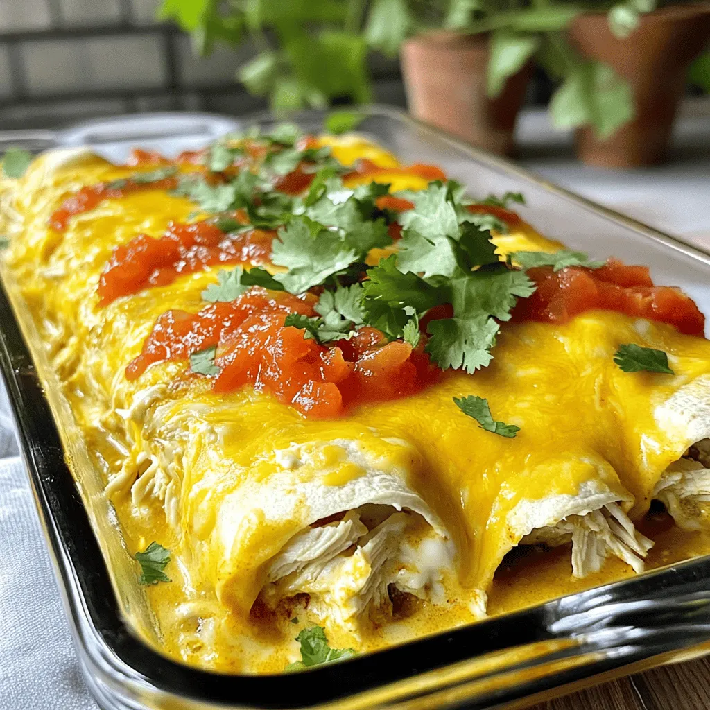 Easy Cream Cheese Chicken Enchiladas Simple Recipe