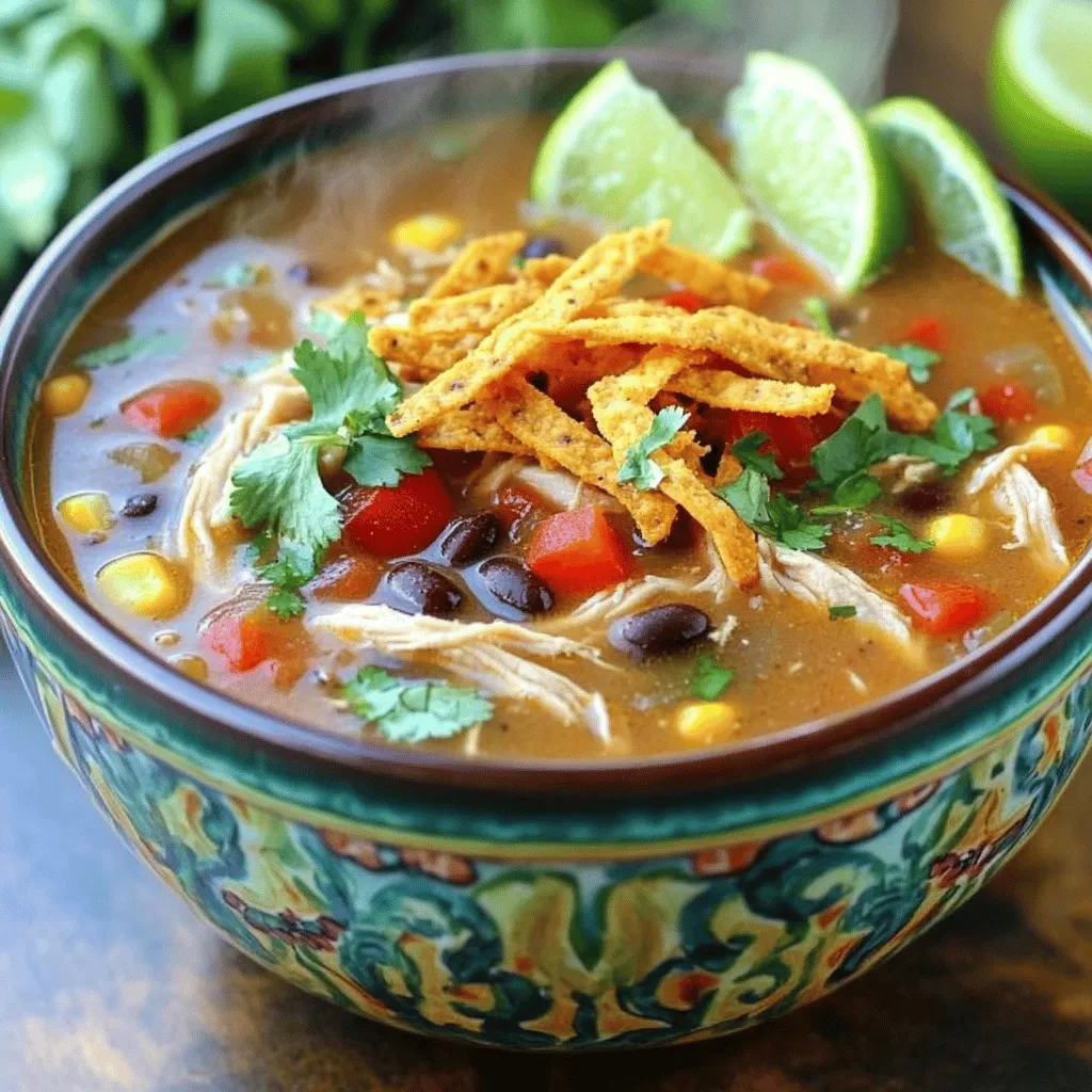 Instant Pot Chicken Tortilla Soup Easy and Flavorful