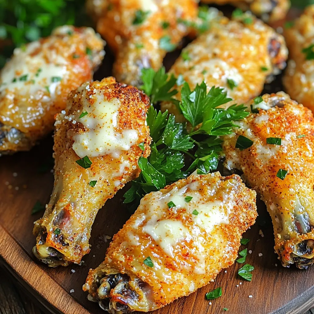 Air Fryer Garlic Parmesan Wings Crispy Delight Recipe