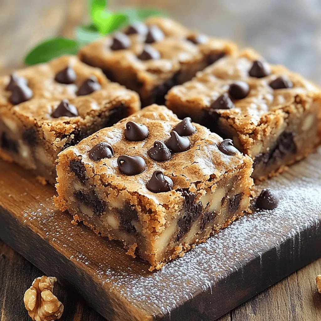 Almond Butter Chocolate Chip Blondies Simple Delight