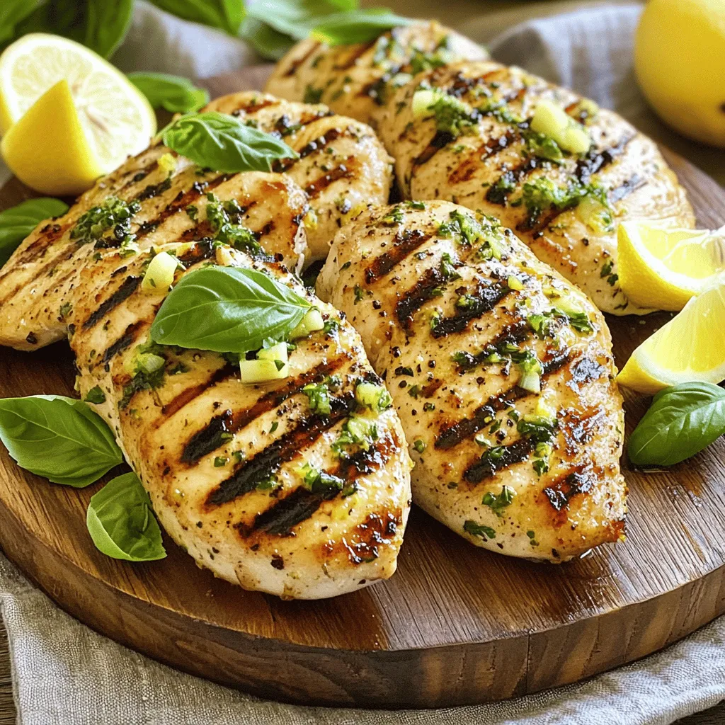 Lemon Basil Grilled Chicken Juicy and Flavorful Dish