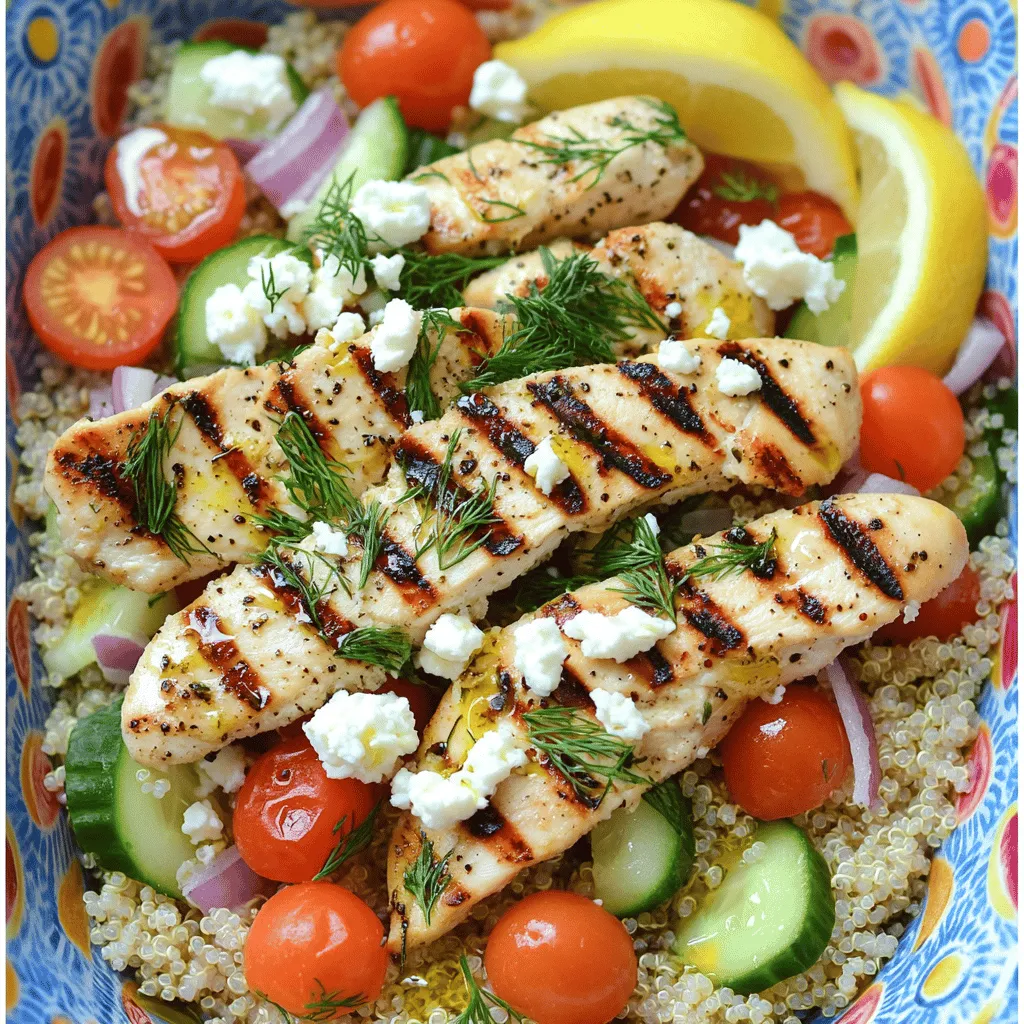 Mediterranean Lemon-Dill Chicken Bowls Flavor Boost