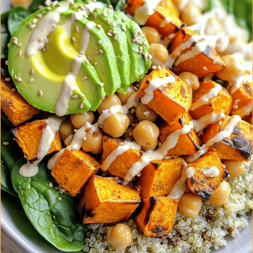 Savory Sweet Potato Chickpea Buddha Bowl Recipe