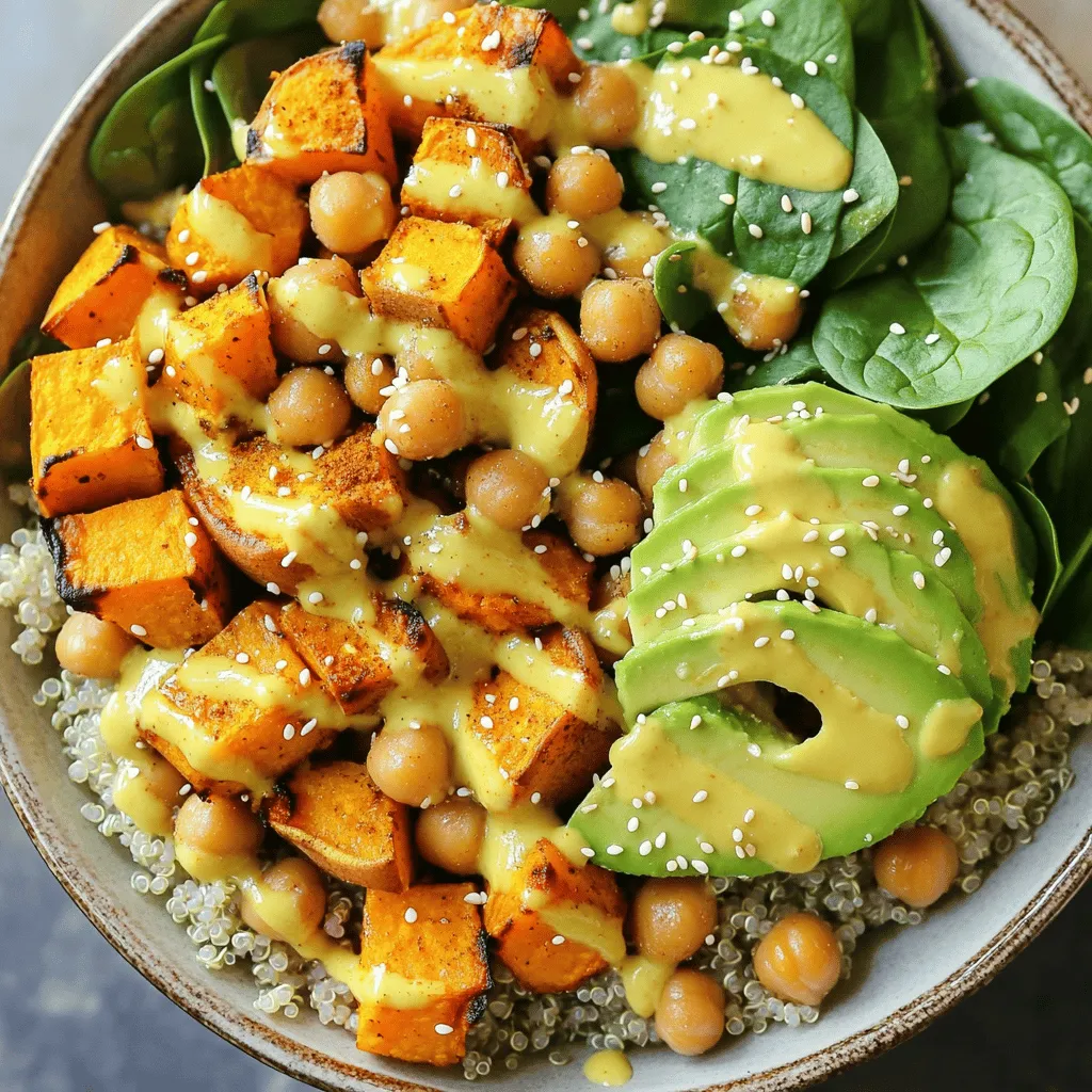 Sweet Potato Chickpea Buddha Bowl Flavorful Delight