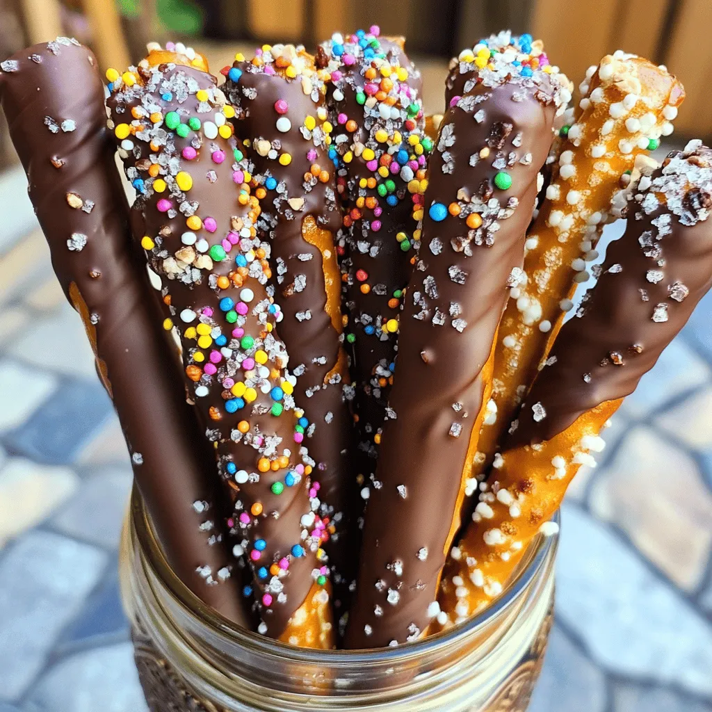 Chocolate Covered Pretzel Rods Simple and Fun Treat