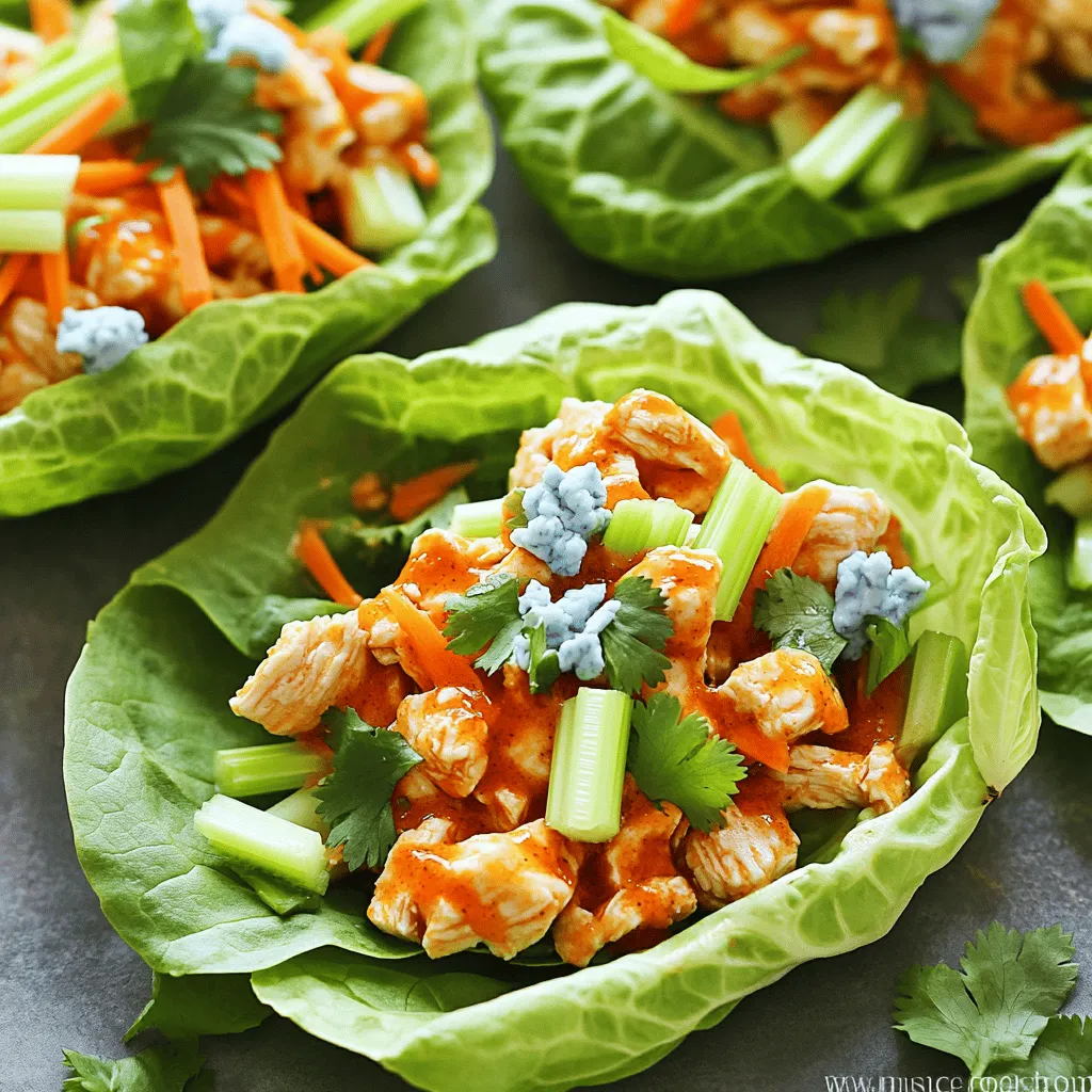 Buffalo Chicken Lettuce Wraps Tasty and Simple Meal