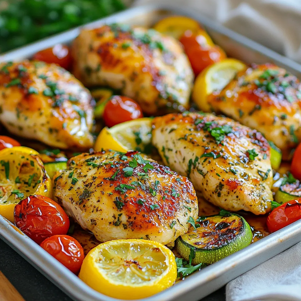 Lemon Herb Chicken Sheet Pan Flavorful One-Pan Meal