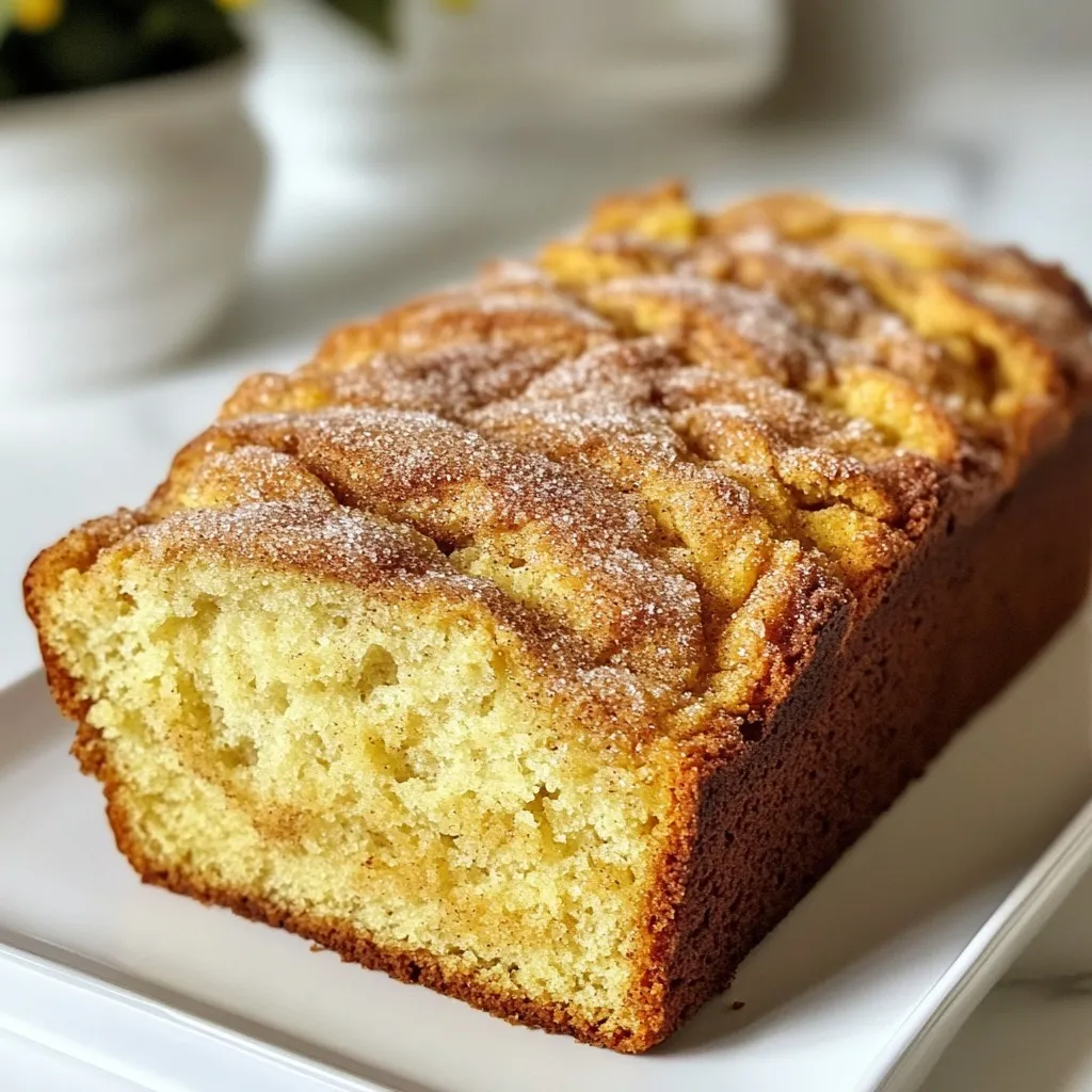 Cinnamon Spice Snickerdoodle Bread Warm and Comforting