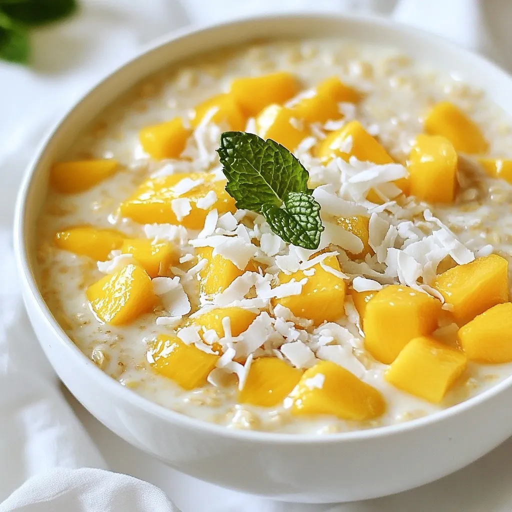 Mango Coconut Overnight Oats Simple and Quick Recipe