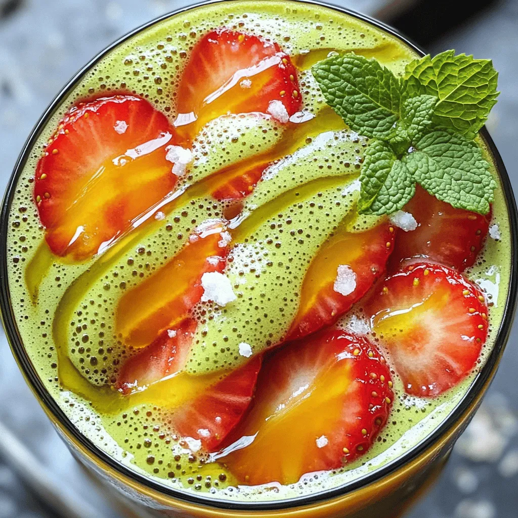 Strawberry Matcha Latte Refreshing and Flavorful Drink