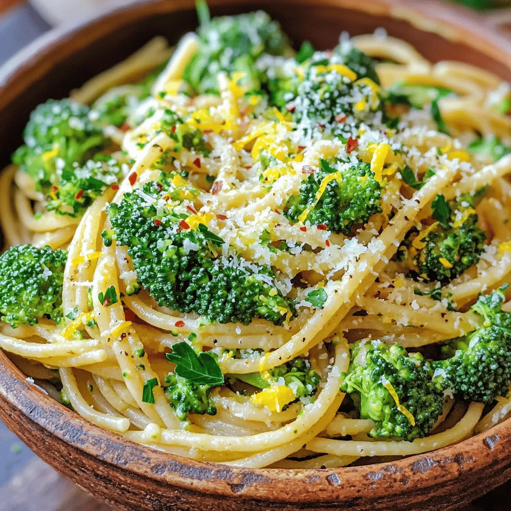 Lemon Garlic Broccoli Pasta Tasty and Simple Dish