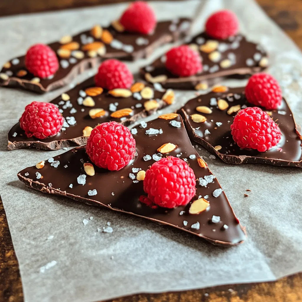 Dark Chocolate Raspberry Bark Delightful Treat Recipe