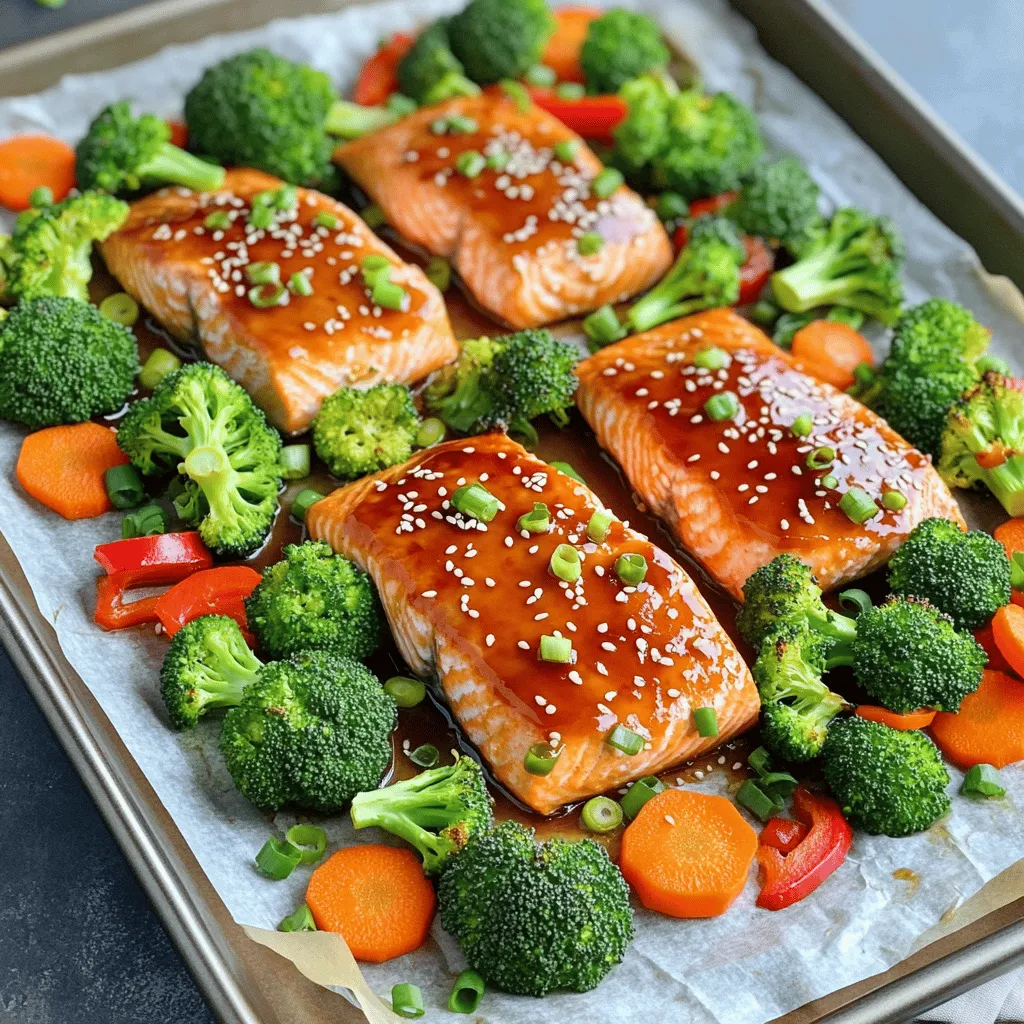 Sheet Pan Teriyaki Salmon &#038; Veggies Simple Recipe