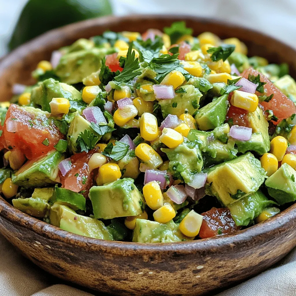 Flavorful Avocado Corn Salsa Fresh and Zesty Dip