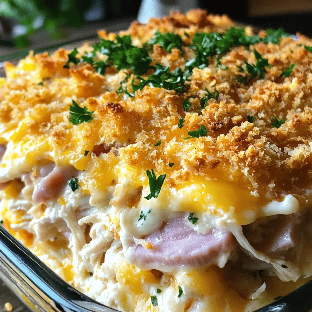 Chicken Cordon Bleu Casserole Easy Comfort Dish