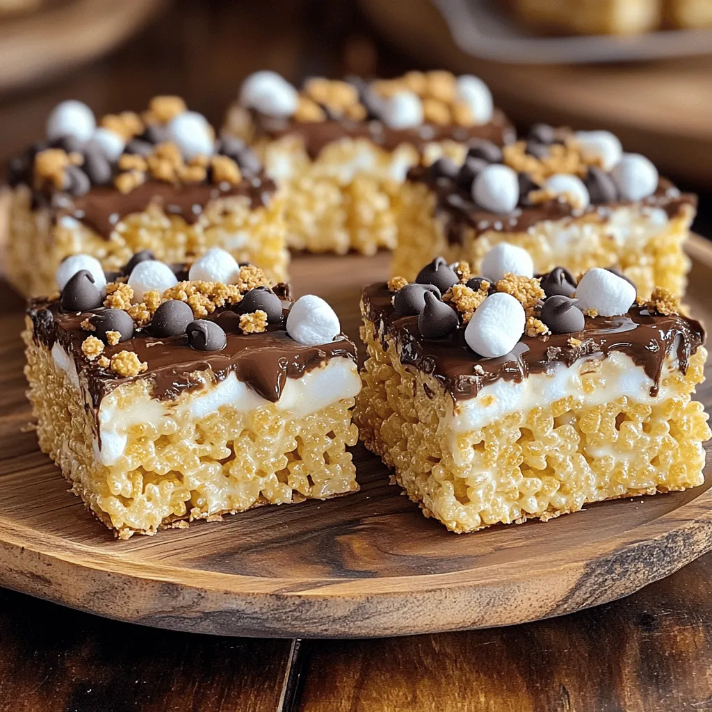 S’mores Rice Krispie Treats Irresistible and Crunchy