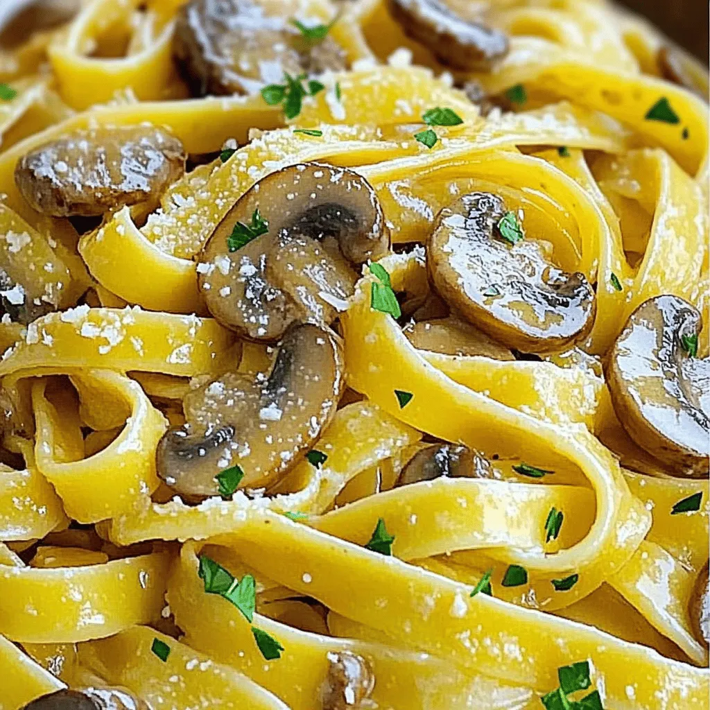 Garlic Butter Mushroom Pasta Delicious Comfort Food