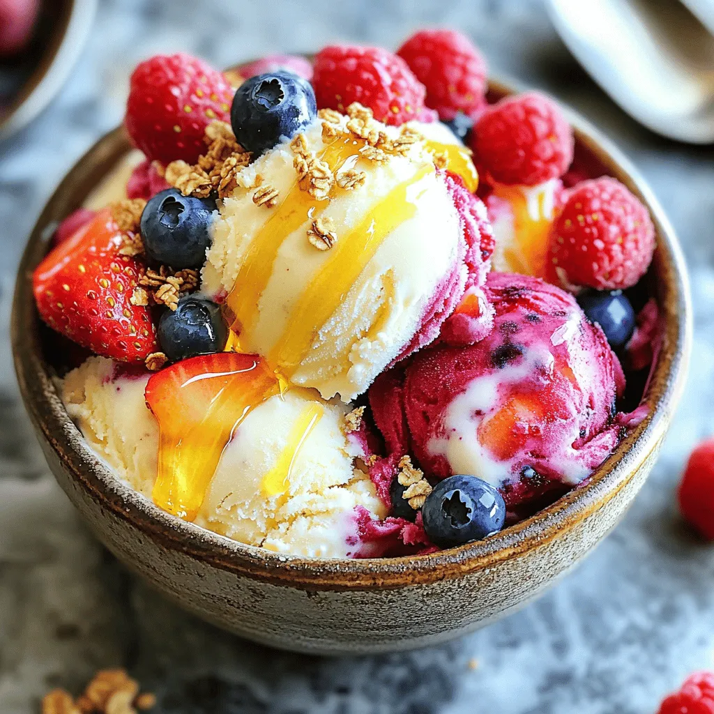 Cottage Cheese Berry Ice Cream Protein Delight
