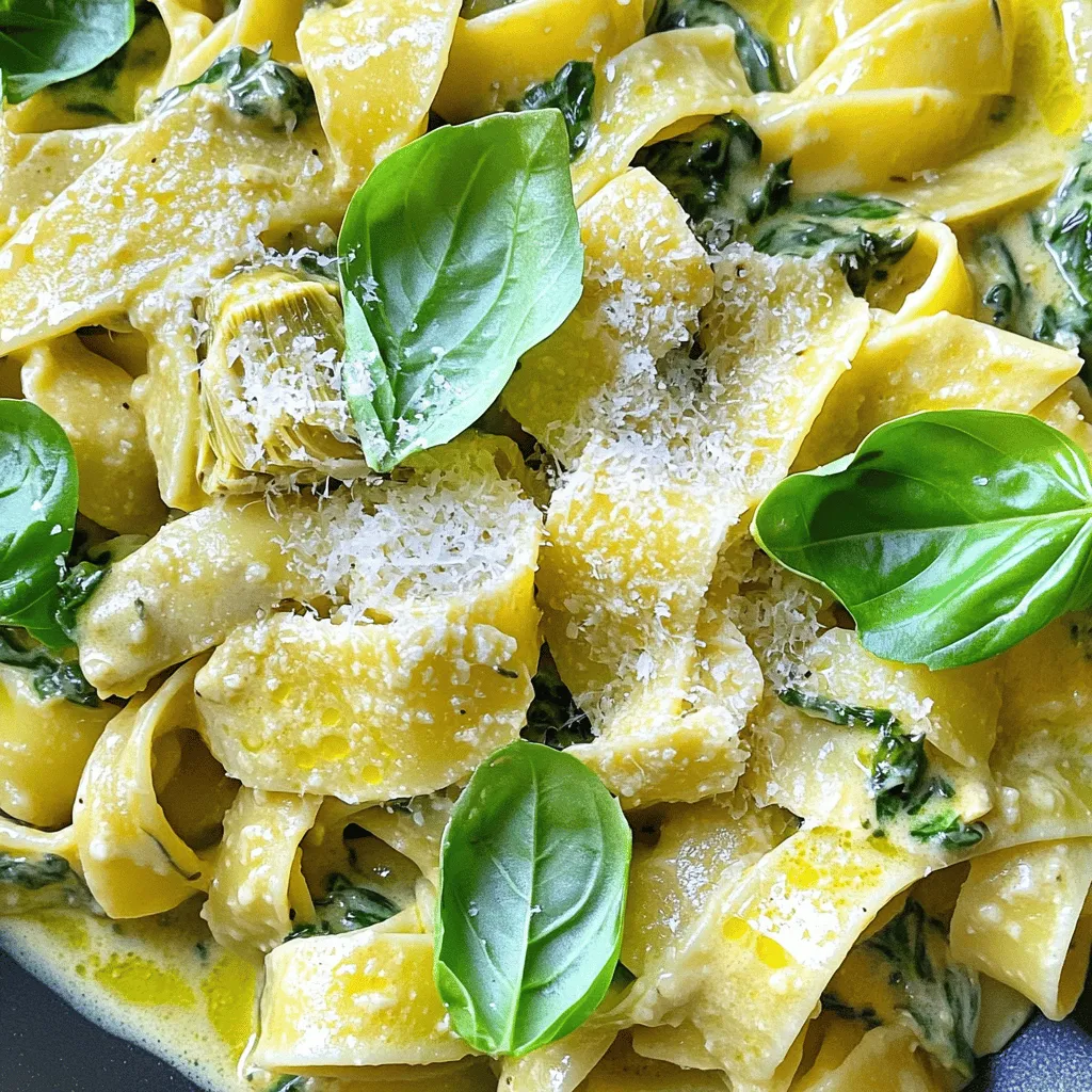 Creamy Spinach Artichoke Pasta Rich and Flavorful Dish