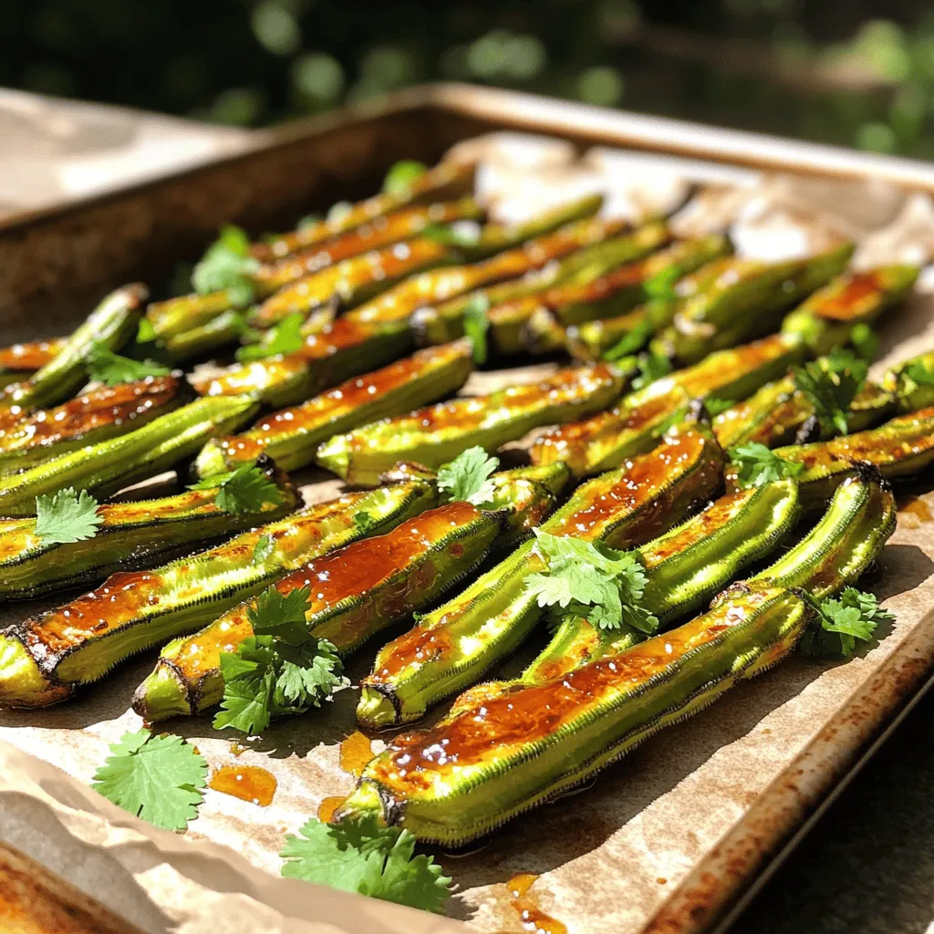 Honey Sriracha Roasted Okra Flavorful and Crispy Treat