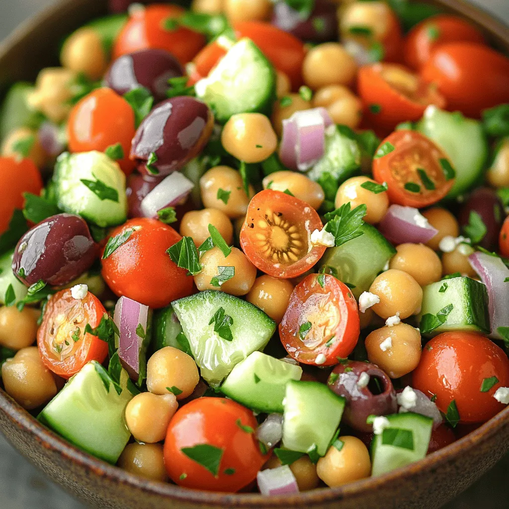 Mediterranean Chickpea Salad Flavorful and Refreshing