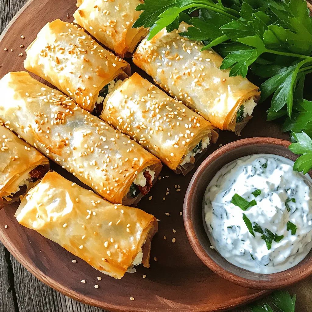 Oven Fried Feta Rolls Crispy and Flavorful Snack