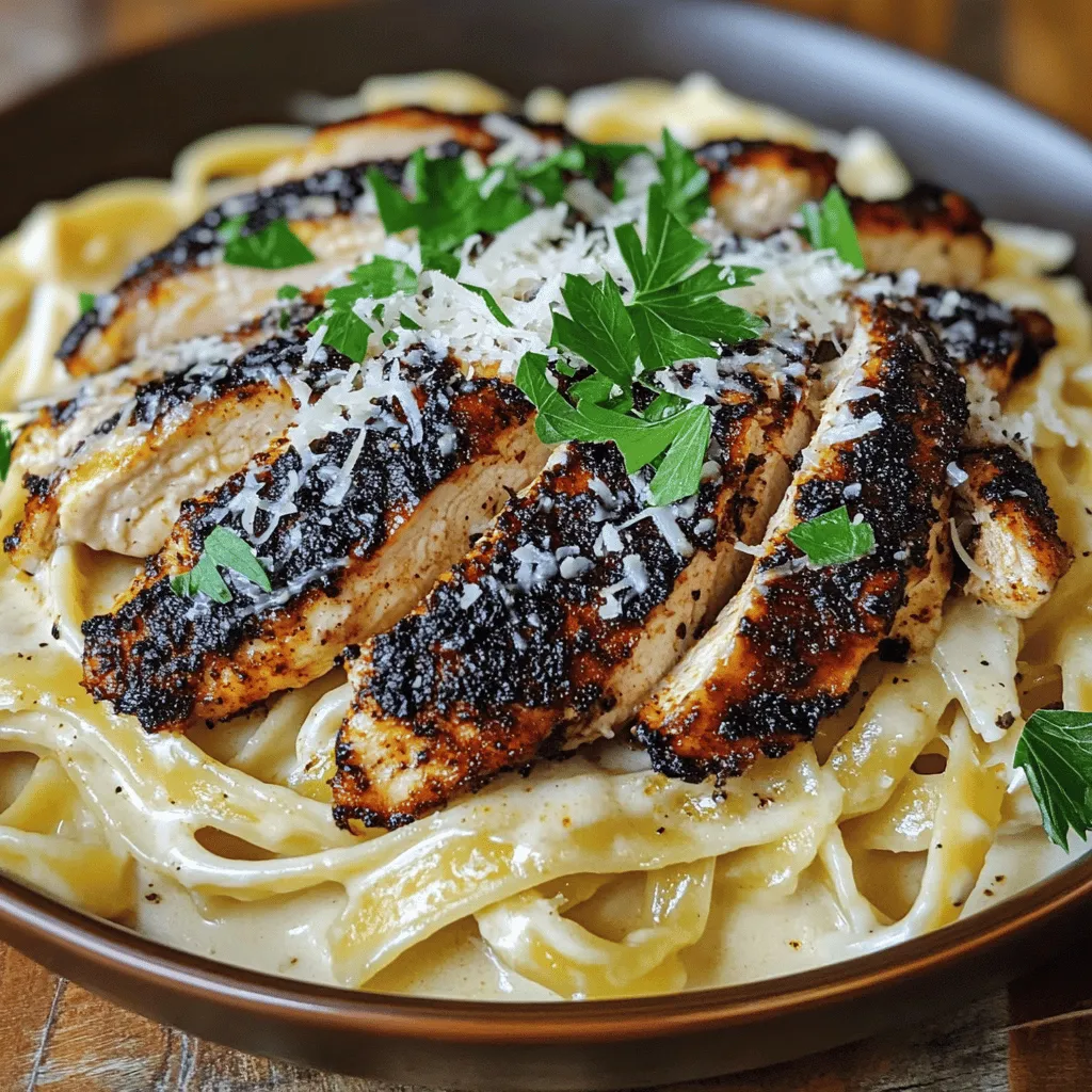 Blackened Cajun Chicken Alfredo Flavorful Dinner Delight