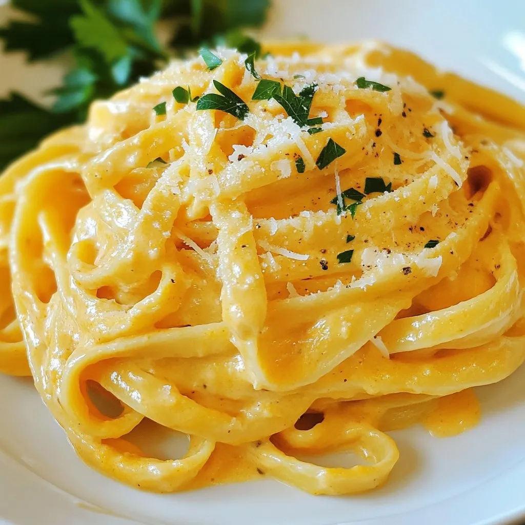 Pumpkin Alfredo Pasta Creamy and Flavorful Delight