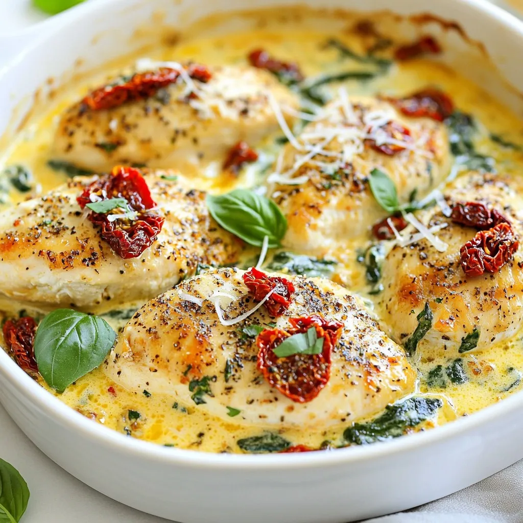 Creamy Sun-Dried Tomato Chicken Delicious Dinner Recipe