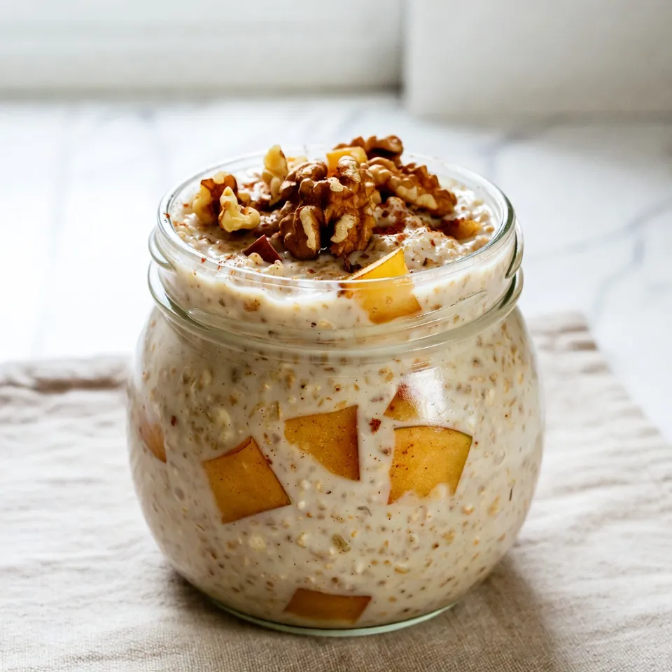 Apple Pie Overnight Oats Tasty and Healthy Breakfast