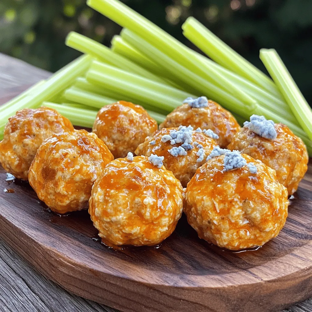 Crispy Buffalo Chicken Meatballs Flavorful Snack Idea