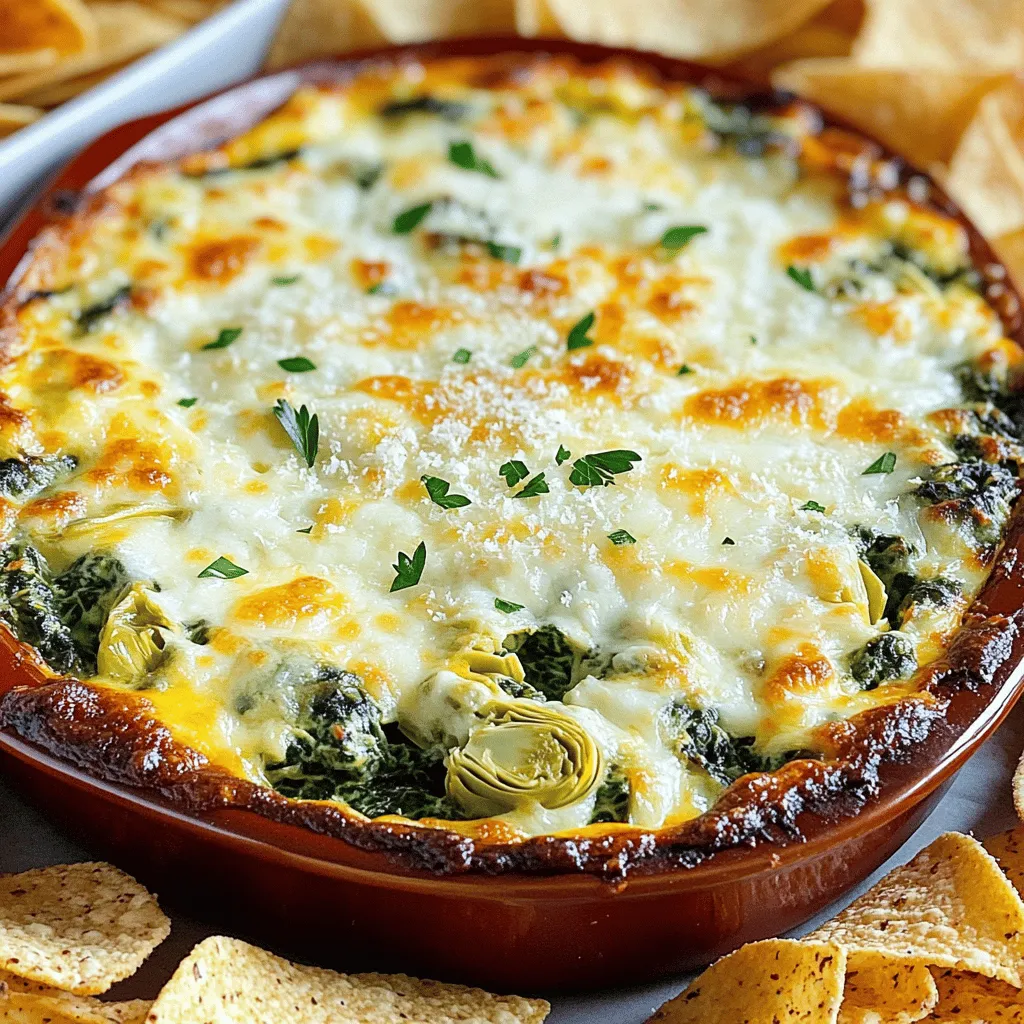 Cheesy Spinach Artichoke Dip Savory and Simple Treat