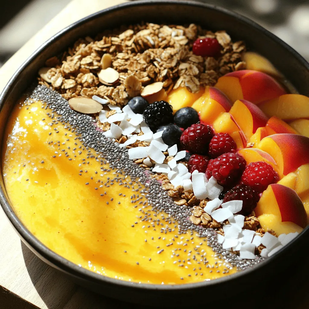 Peach Smoothie Bowl Healthy and Refreshing Delight