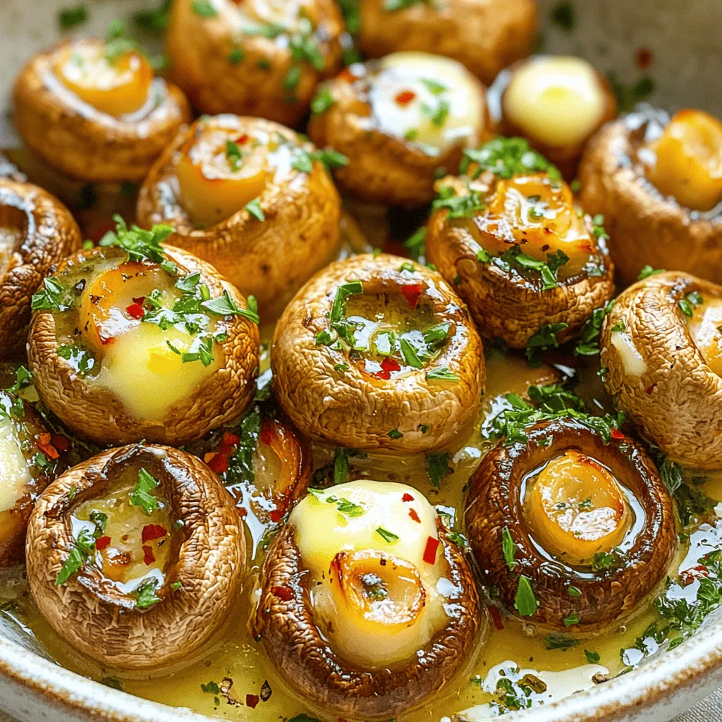 Roasted Garlic Butter Mushrooms Tasty and Simple Dish