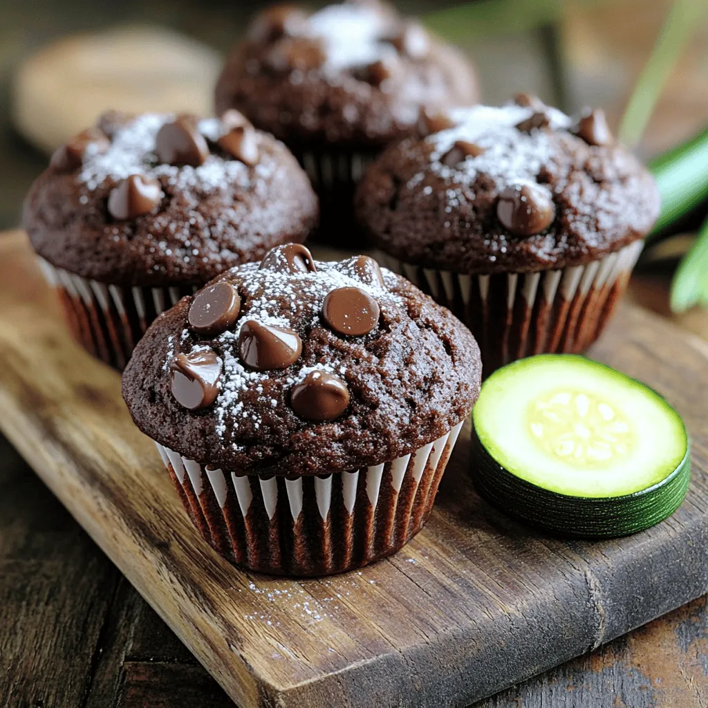 Chocolate Zucchini Muffins Rich and Flavorful Delight