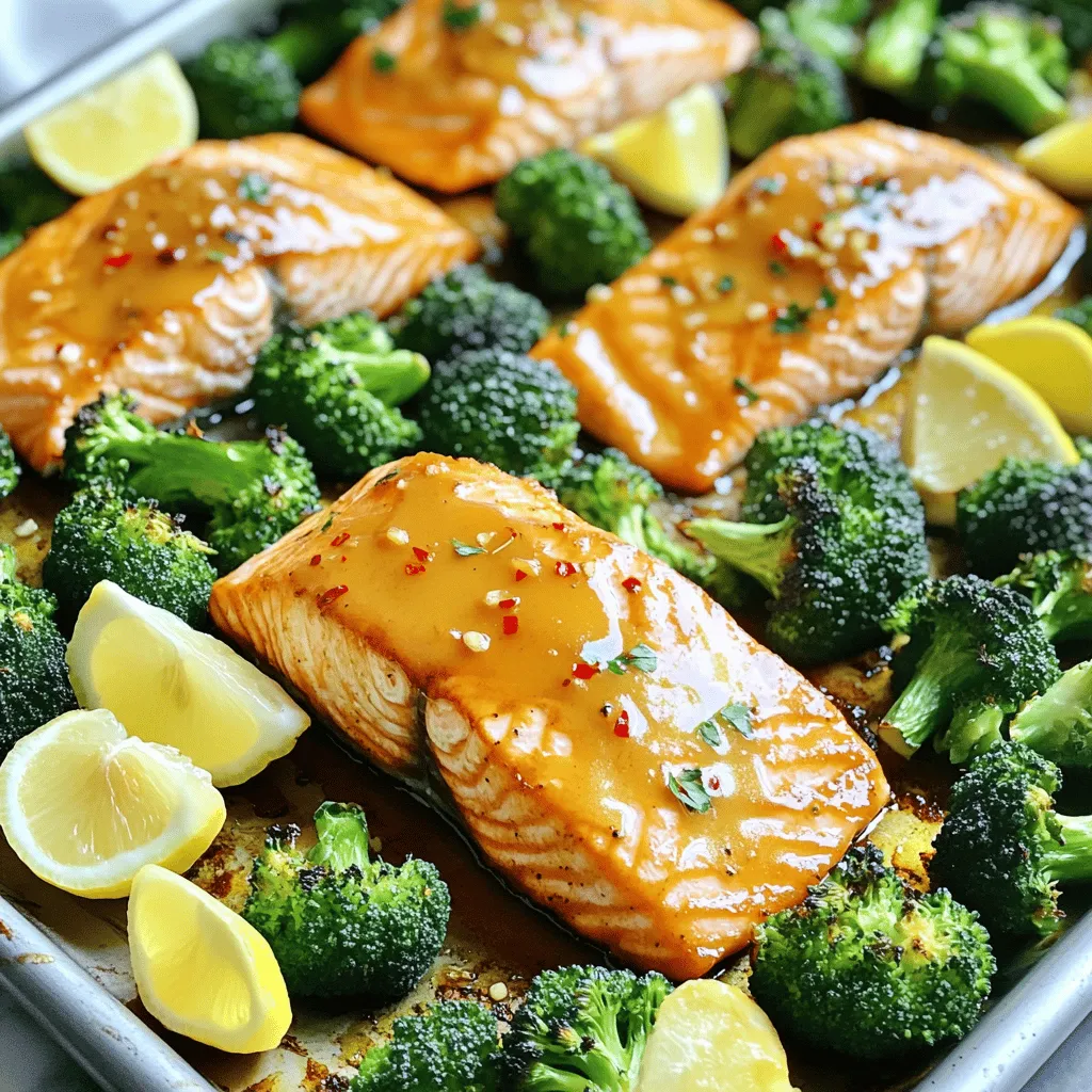 Sheet-Pan Maple Dijon Salmon &#038; Broccoli Delight