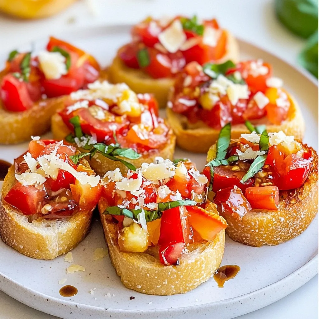 Roasted Garlic Tomato Bruschetta Flavorful Appetizer