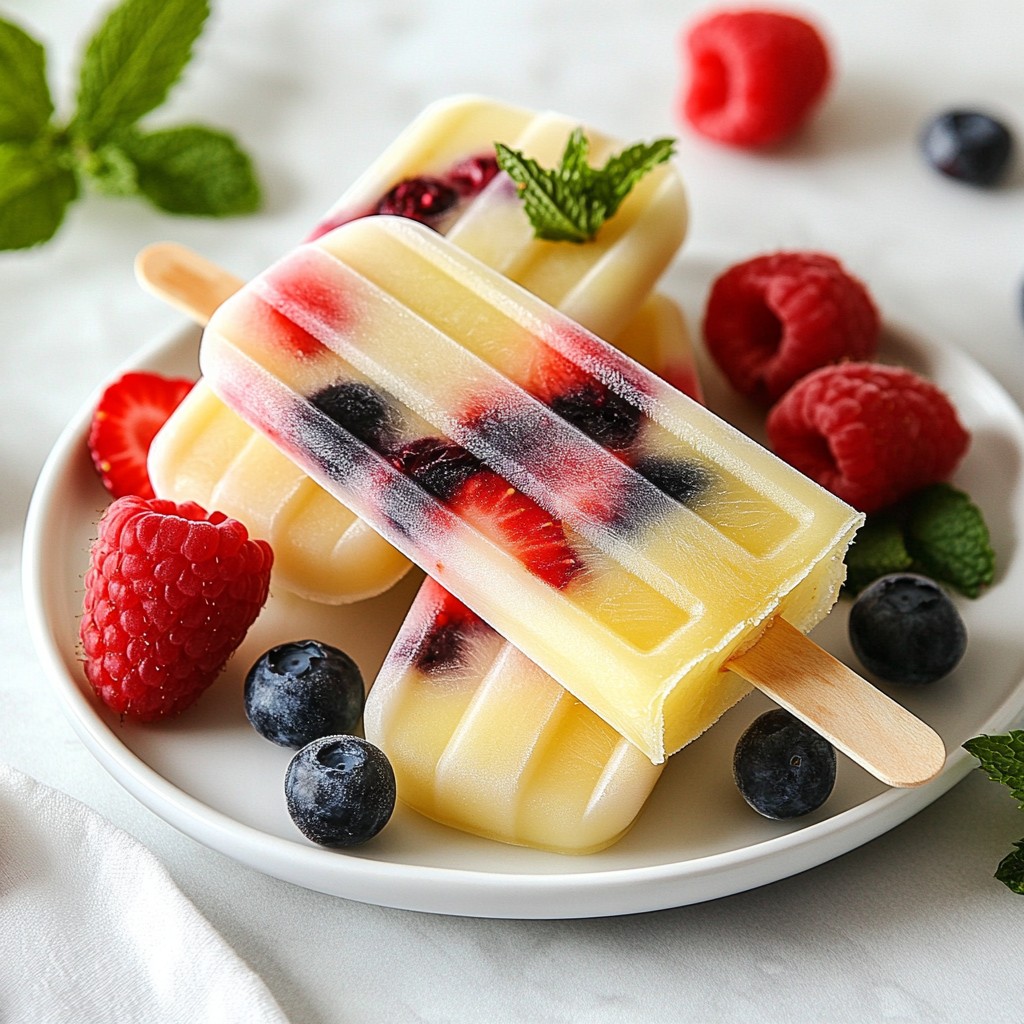 Berry Lemonade Popsicles Refreshing Summer Treat