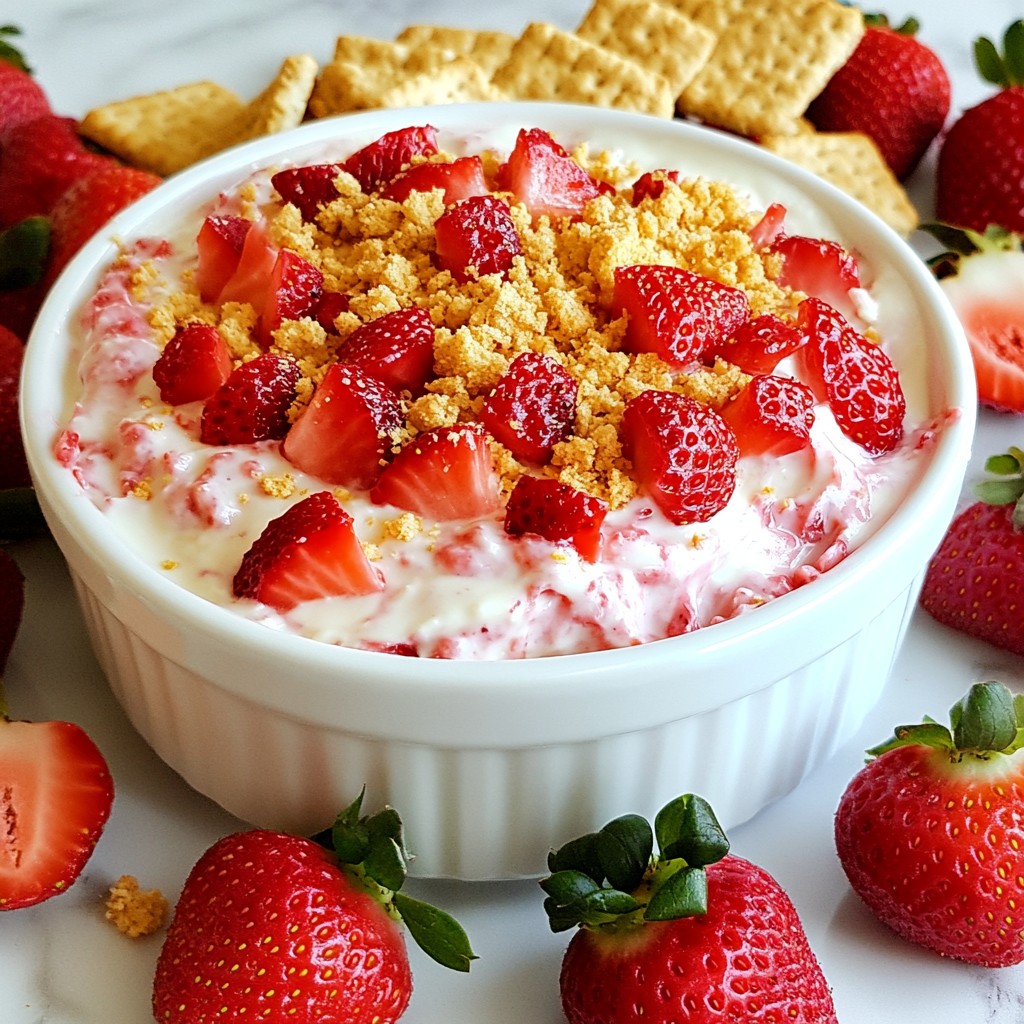 Strawberry Cheesecake Dip Creamy and Simple Delight
