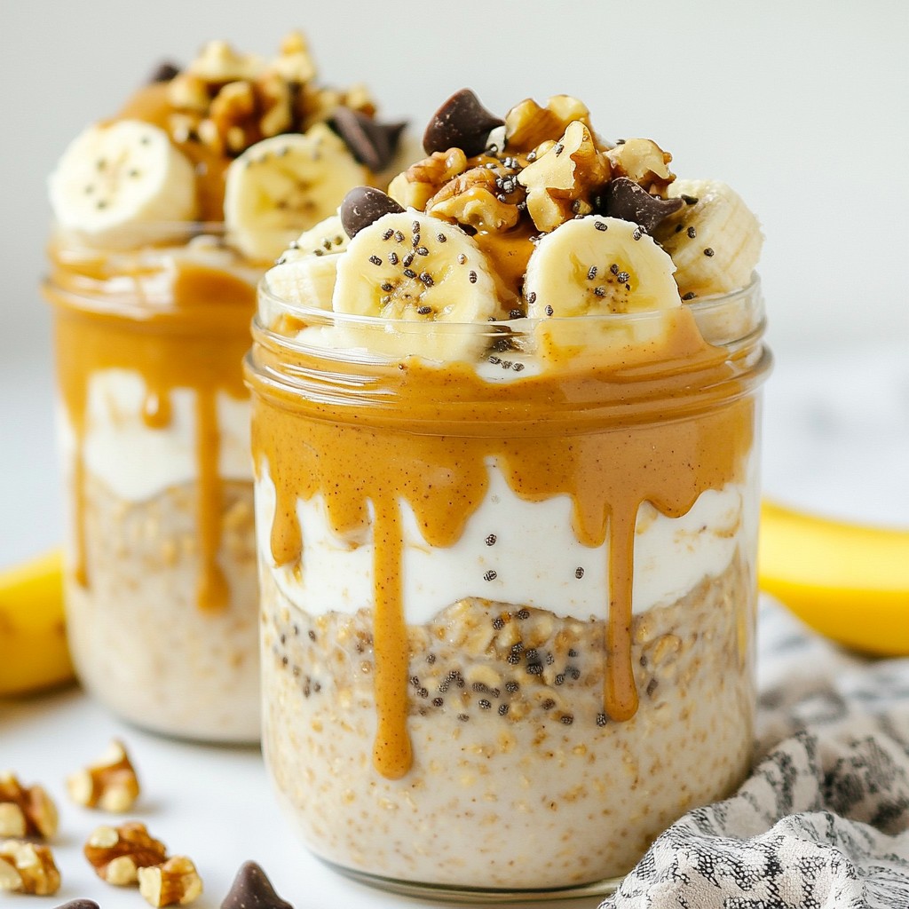 Chunky Monkey Overnight Oats Healthy and Tasty Recipe